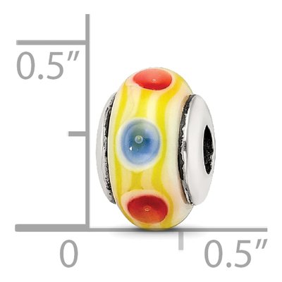 Sterling Silver Kids Glass Bead – view 5