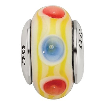 Sterling Silver Kids Glass Bead – view 6