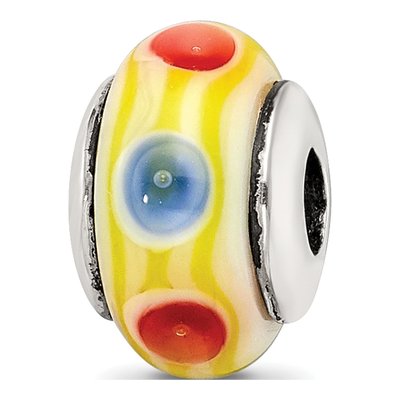 Sterling Silver Kids Glass Bead