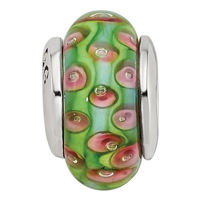 Sterling Silver Kids Hand-Blown Glass Bead – view 5