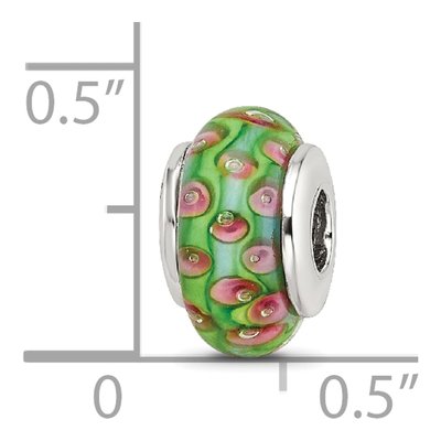 Sterling Silver Kids Hand-Blown Glass Bead – view 6
