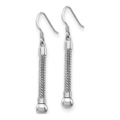 Sterling Silver Long Dangle Earrings – view 3