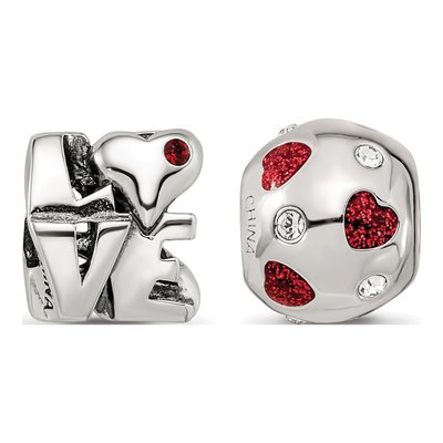 Sterling Silver Love Set Bead – view 3