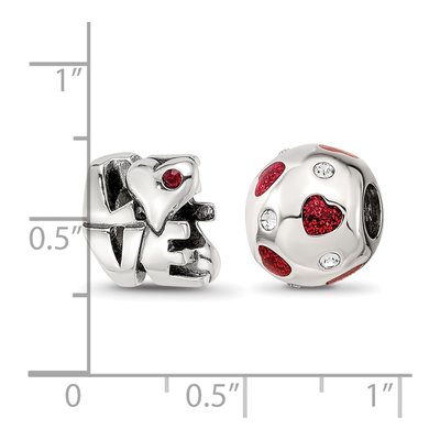 Sterling Silver Love Set Bead – view 5