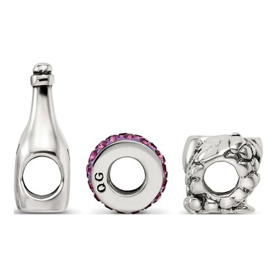 Sterling Silver Reflections Wine Country Bead Set – view 2