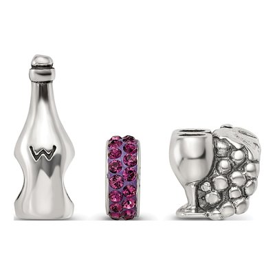 Sterling Silver Reflections Wine Country Bead Set – view 3