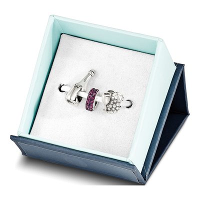 Sterling Silver Reflections Wine Country Bead Set – view 4