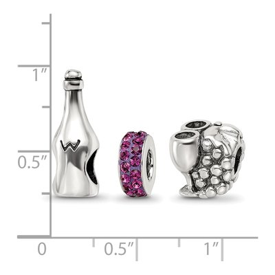 Sterling Silver Reflections Wine Country Bead Set – view 5