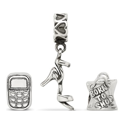 Sterling Silver Reflections Girl Bead Set – view 4