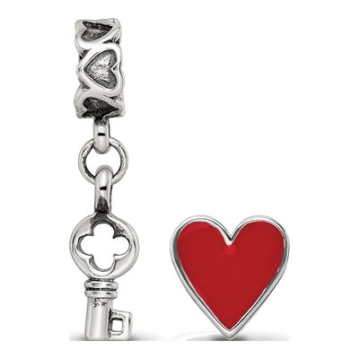 Sterling Silver 'you Have Keys' Set Bead – view 3
