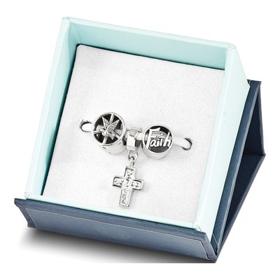 Sterling Silver Reflections Religious Bead Set of 3 – view 4