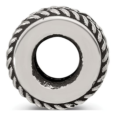 Sterling Silver Personalized Rope Flower Bead – view 6