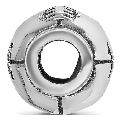 Sterling Silver Personalized Football Bead – view 2
