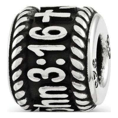 Sterling Silver Personalized Cross Bead – view 5