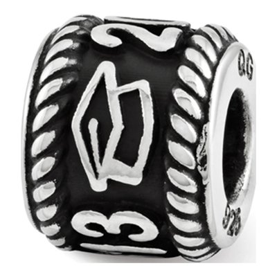 Sterling Silver Grad Cap Personalized Bead – view 4
