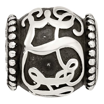 Sterling Silver Personalized Monogram Bead – view 3