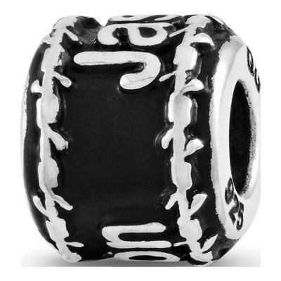 Sterling Silver Personalized Barbed Wire Bead – view 5