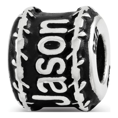 Sterling Silver Personalized Barbed Wire Bead