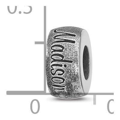 Sterling Silver Oxidized Bead – view 3