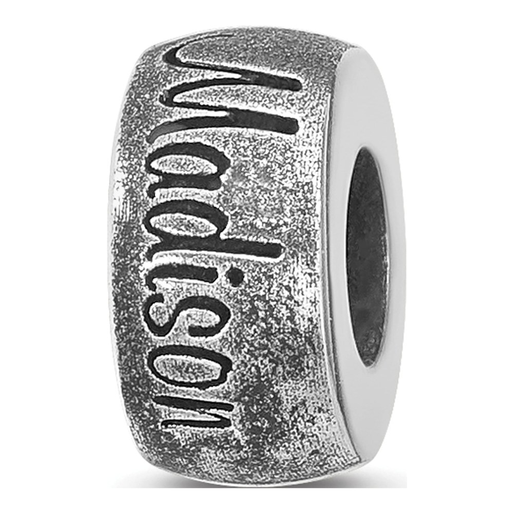 Sterling Silver Oxidized Bead
