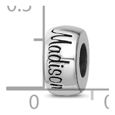 Sterling Silver Personalized Reflection Bead – view 3