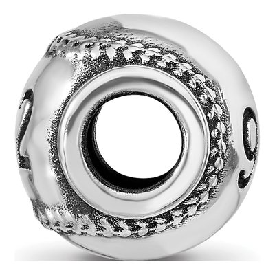 Sterling Silver Personalized Baseball Bead – view 2