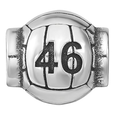 Sterling Silver Personalized Volleyball Bead – view 4