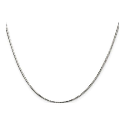Sterling Silver 1.5mm Diamond-Cut Flat Snake Chain – view 2