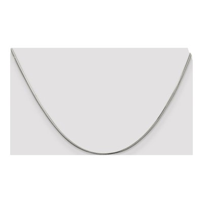 Sterling Silver 1.5mm Diamond-Cut Flat Snake Chain – view 4