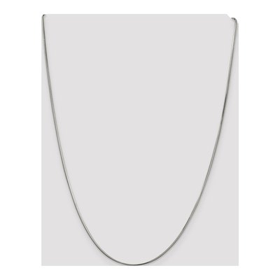Sterling Silver 1.5mm Diamond-Cut Flat Snake Chain – view 4
