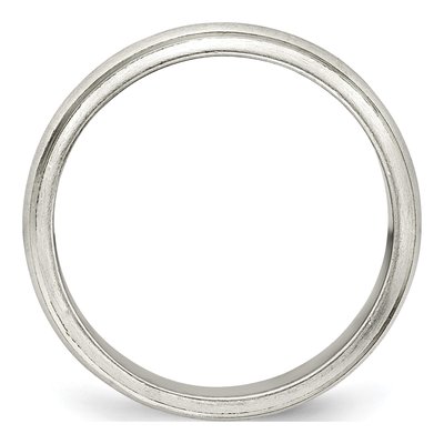 Sterling Silver 4mm Half Round Wedding Band – view 3