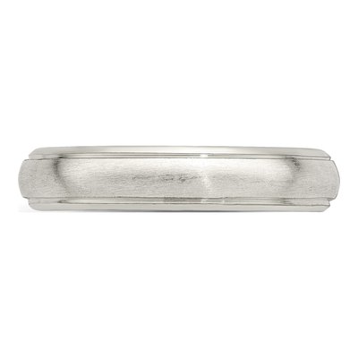 Sterling Silver 4mm Half Round Wedding Band – view 6