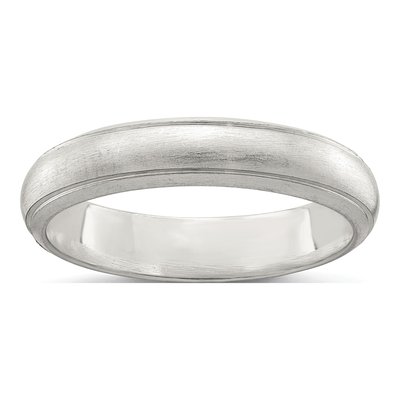 Sterling Silver 4mm Half Round Wedding Band