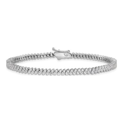 Sterling Silver CZ Tennis Bracelet – view 3