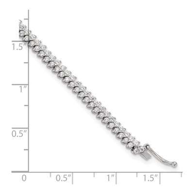 Sterling Silver CZ Tennis Bracelet – view 5