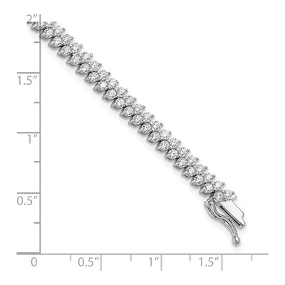 Sterling Silver CZ Tennis Bracelet – view 5