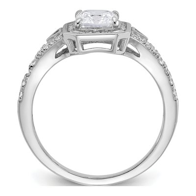 Sterling Silver CZ Sparkle Ring – view 3