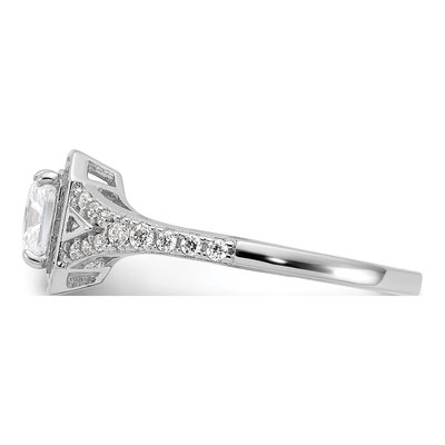 Sterling Silver CZ Sparkle Ring – view 4