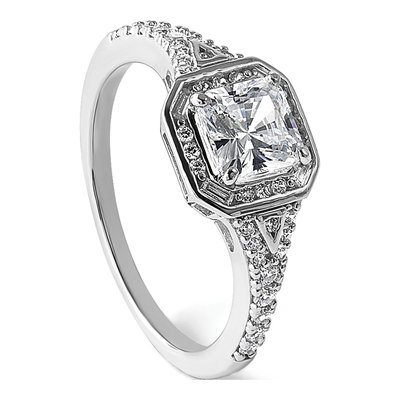 Sterling Silver CZ Sparkle Ring – view 8