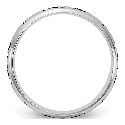 Sterling Silver Personalized Cross Stackable Ring – view 4