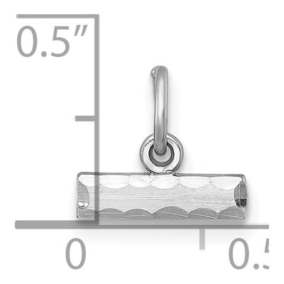 Sterling Silver Diamond-Cut Top Charm – view 4