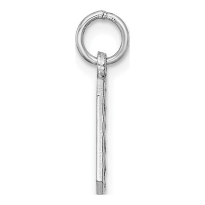 Sterling Silver Diamond-Cut Number 0 Charm – view 3