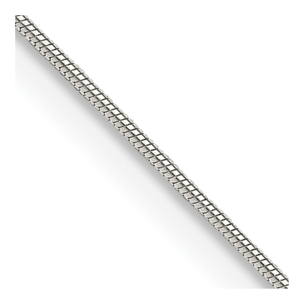 24 Inch Sterling Silver .7mm Snake Chain Necklace with Spring Ring Clasp