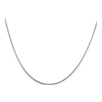 Sterling Silver 0.8mm Snake Chain – view 2