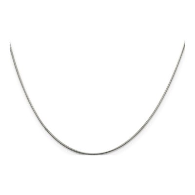 Sterling Silver 0.8mm Round Snake Chain – view 2