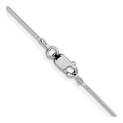 Sterling Silver 0.8mm Round Snake Chain – view 3