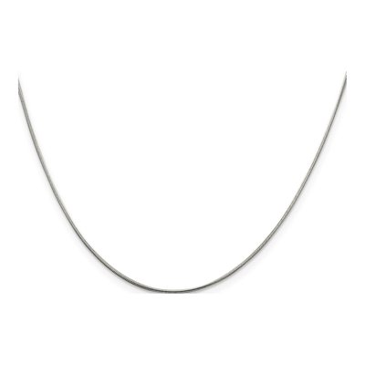 Sterling Silver 0.8mm Round Snake Chain – view 4