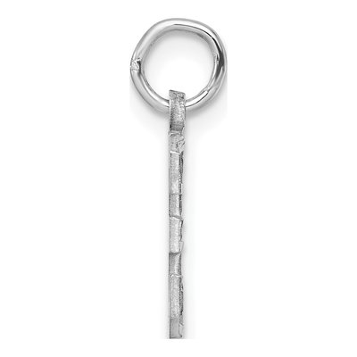 Sterling Silver Diamond-Cut Number 3 Charm – view 3