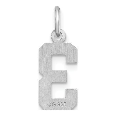 Sterling Silver Diamond-Cut Number 3 Charm – view 5
