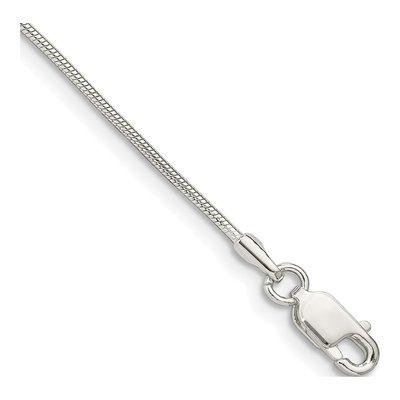 Sterling Silver 1mm Snake Chain Bracelet